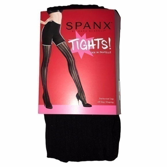 SPANX Assets Mama Stripe Tights - Black - Size 1 - Picture 1 of 4